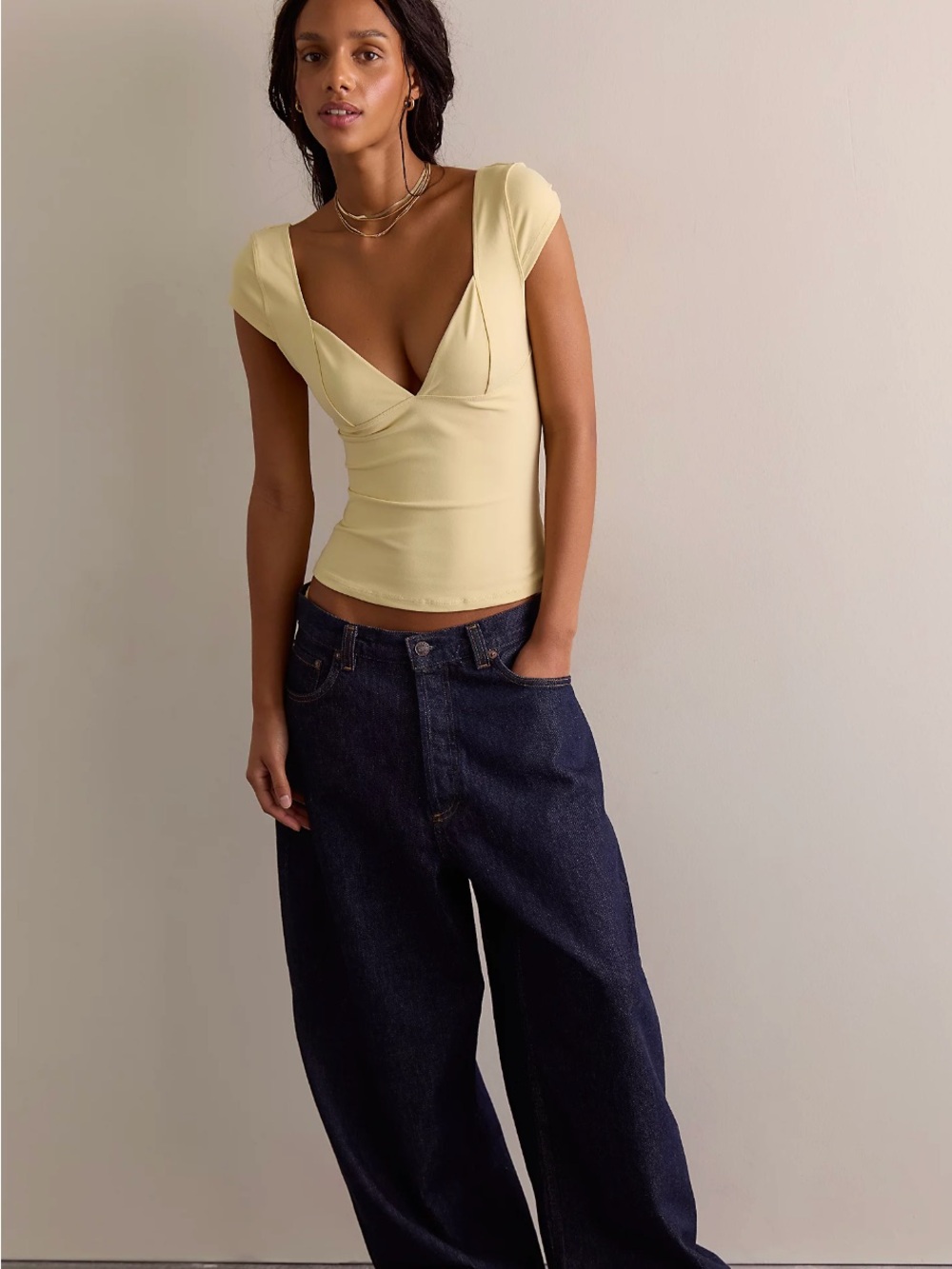 Free People NWT Olive Sage Duo Corset Cami